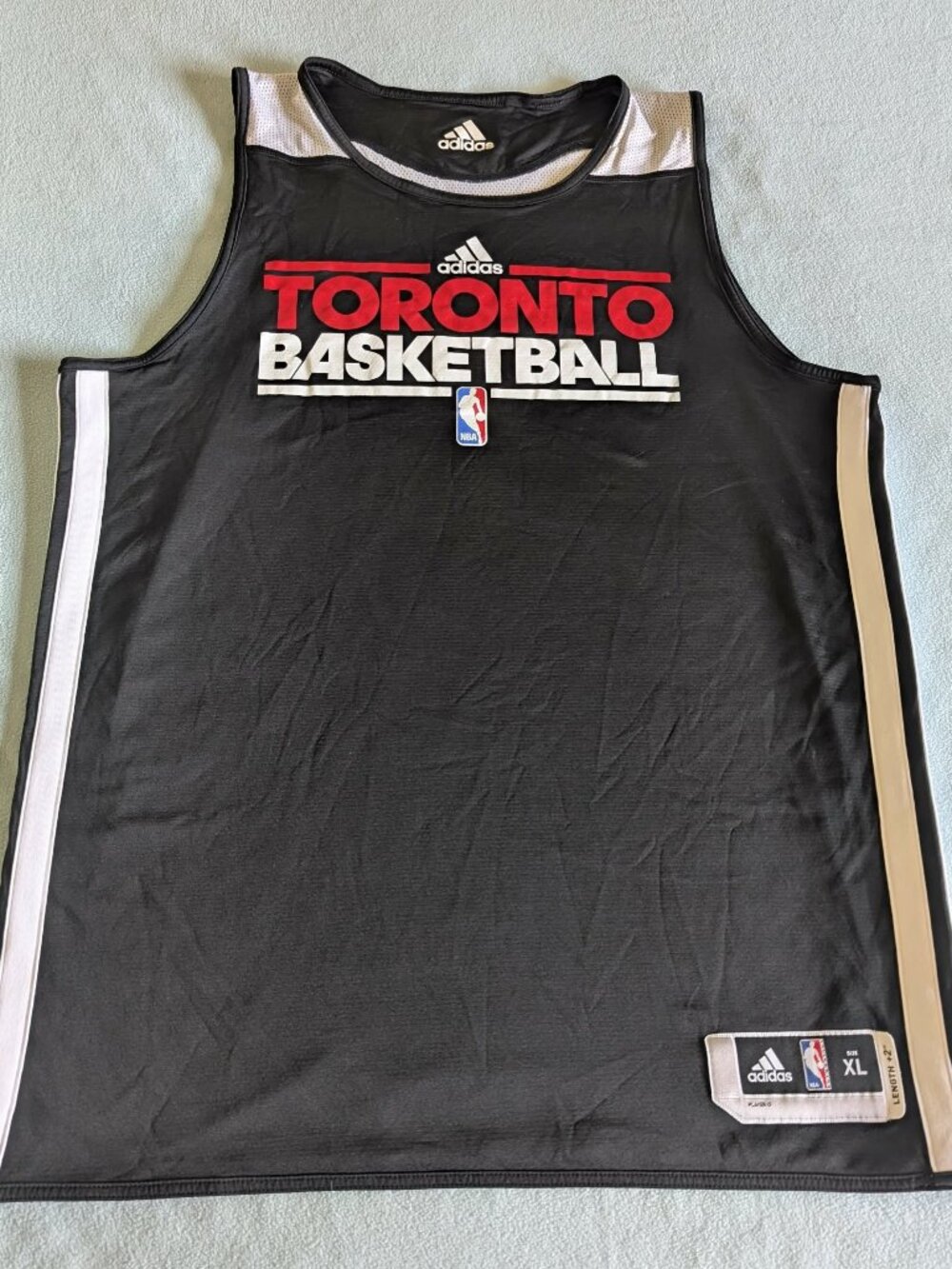 Toronto Raptors Team Issue Adidas Practice Jersey - Size XL